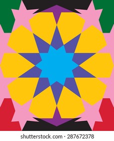 Colorful geometrical pattern