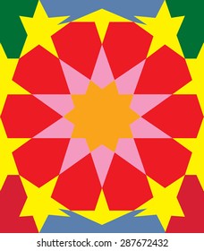 Colorful geometrical pattern