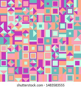 Colorful geometrical pattern background - abstract vector graphic design