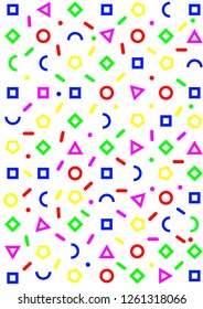 Colorful geometrical shape