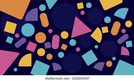 Colorful geometrical shape vector background