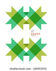 Colorful geometrical shapes abstract lines for business / technology background, presentation, web design, web layout, design elements