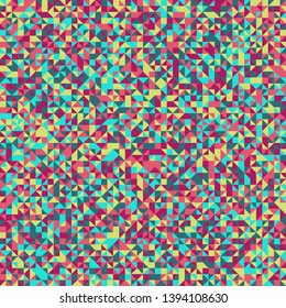 Colorful geometrical triangle mosaic pattern background - polygonal abstract multicolored vector design