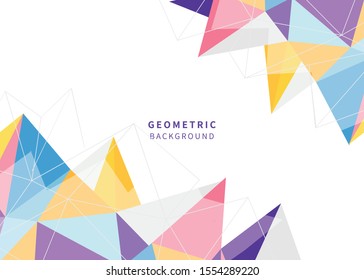 Colorful Geometry Abstract Vector Background