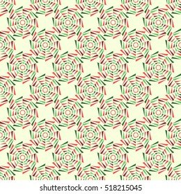 Colorful geometry seamless pattern. Vector illustration