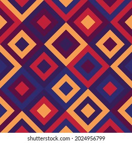 colorful geometry shapes pattern vector design with seamless edge, can be used for wrapping paper, background, fabric, craft, wallpaper, web banner, cover, and more