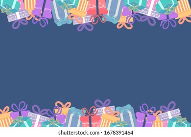 Colorful Gift box background. vector illustration 