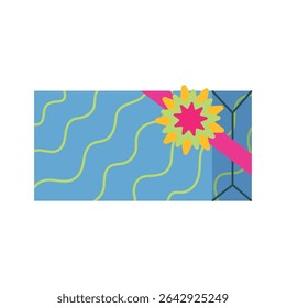 Colorful gift box design. Vector illustration