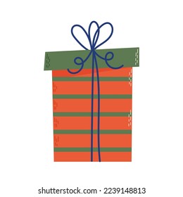 Colorful gift box. Good for Birthday, Christmas design. Vector illustration