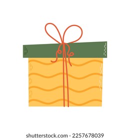 Colorful gift box. Good for Birthday, Christmas design. Vector illustration