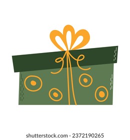 Colorful gift box. Good for Birthday, Christmas design. Vector illustration