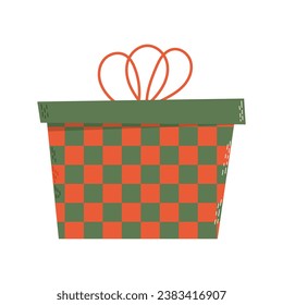 Colorful gift box. Good for Birthday, Christmas design. Vector illustration