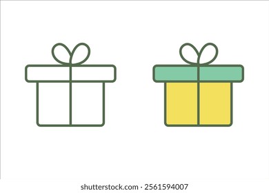 Colorful Gift Box Icons for Celebrations