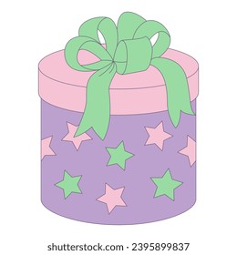 Colorful gift box vector cartoon set icon. Isolated cartoon icon christmas and holiday box.Vector illustration xmas gift and surprise on white background .