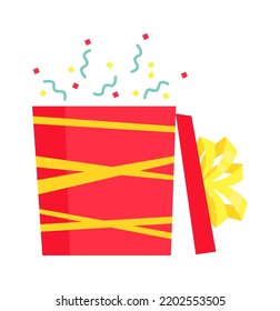 Colorful Gift Box. Vector illustration