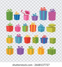 Colección de cajas de regalo coloridas: divertidos y brillantes regalos de Festiva