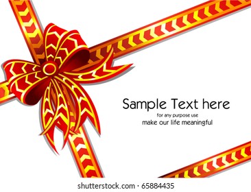Colorful gift wrapping ribbons and bow ties