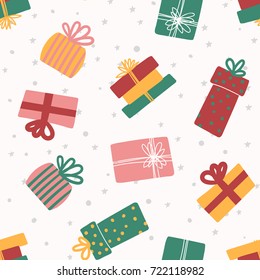 Colorful Gifts Seamless Pattern