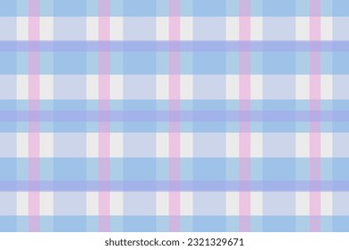 Colorful Gingham seamless pattern. Texture from rhombus, squares for - plaid, tablecloths, clothes, shirts, dresses, paper, bedding, blankets, and another textile. Vector illustration