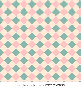 Colorful gingham seamless pattern.Christmas checkered tartan plaid repeat pattern.Geometric vector illustration background wallpaper