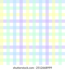 Colorful gingham seamless pattern.Tartan checkered plaid repeat pattern.Geometric vector background wallpaper.