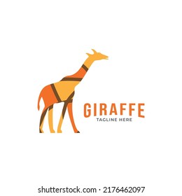 Colorful giraffe, sketch for your design