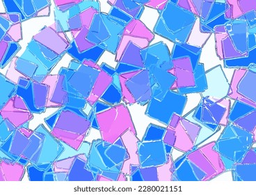 Colorful glass background for cover design, cards, flyers, poster, banner. Stained glass windows. Multicolor backdrop for design. Pink and blue abstract transparency texture. 