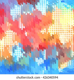 Colorful glitch background. Vector illustration, EPS10