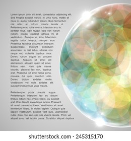 Colorful globe, vector illustration