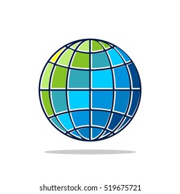 Colorful Globe vector Logo Template Illustration Design. Vector EPS 10.