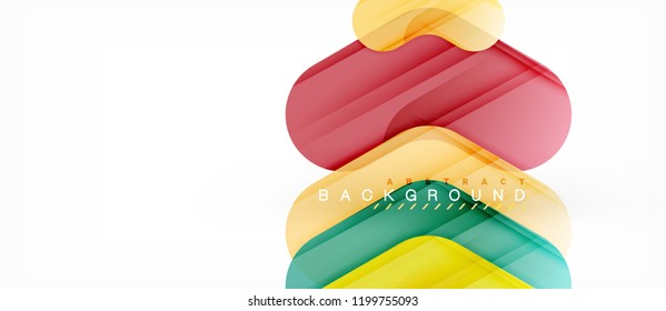 Colorful glossy arrows abstract background, clean modern geometric design