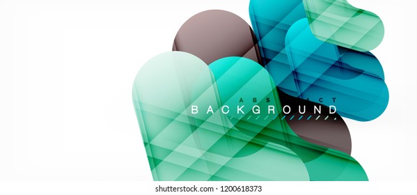 Colorful glossy arrows abstract background, clean modern geometric design