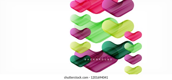 Fondo abstracto de flechas brillante coloridas, diseño geométrico moderno y limpio