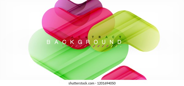 Colorful glossy arrows abstract background, clean modern geometric design