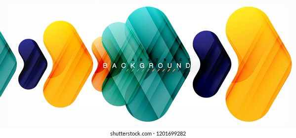 Fondo abstracto de flechas brillante coloridas, diseño geométrico moderno y limpio