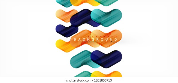 Colorful glossy arrows abstract background, clean modern geometric design