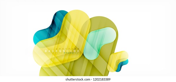 Colorful glossy arrows abstract background, clean modern geometric design