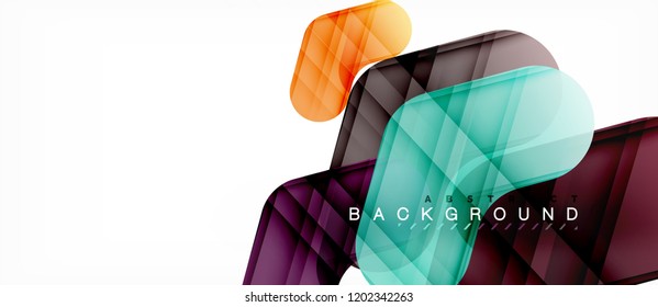 Colorful glossy arrows abstract background, clean modern geometric design