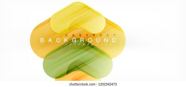 Colorful glossy arrows abstract background, clean modern geometric design