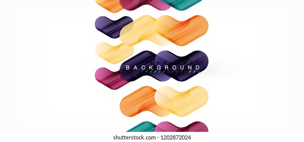 Colorful glossy arrows abstract background, clean modern geometric design