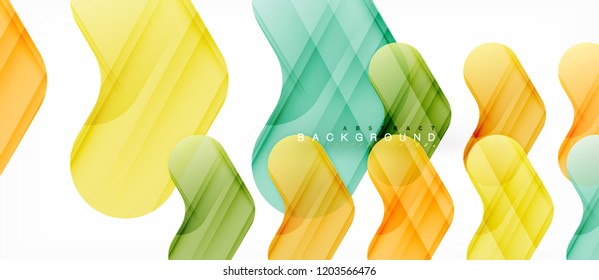 Colorful glossy arrows abstract background, clean modern geometric design