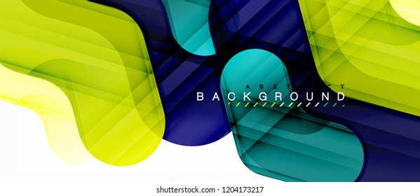 Colorful glossy arrows abstract background, clean modern geometric design