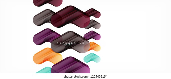 Fondo abstracto de flechas brillante coloridas, diseño geométrico moderno y limpio