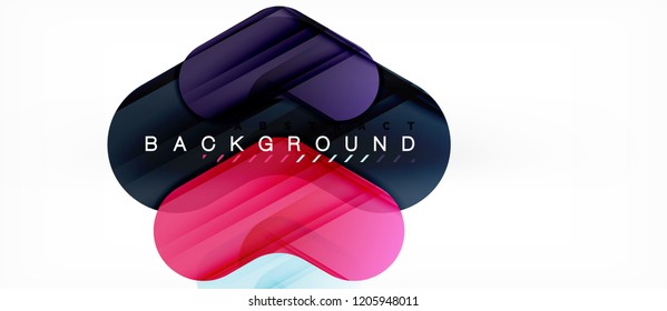 Colorful glossy arrows abstract background, clean modern geometric design