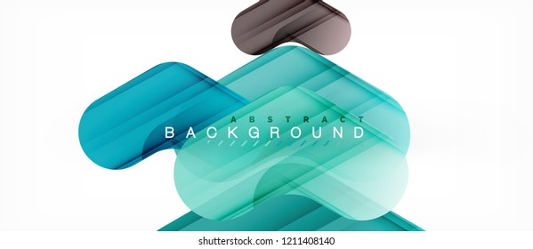 Colorful glossy arrows abstract background, clean modern geometric design