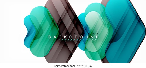 Colorful glossy arrows abstract background, clean modern geometric design
