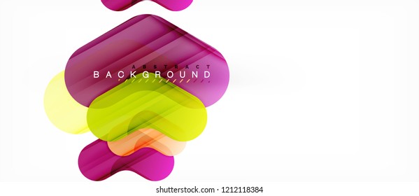 Colorful glossy arrows abstract background, clean modern geometric design