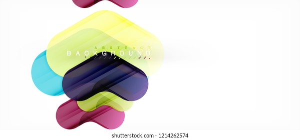 Colorful glossy arrows abstract background, clean modern geometric design
