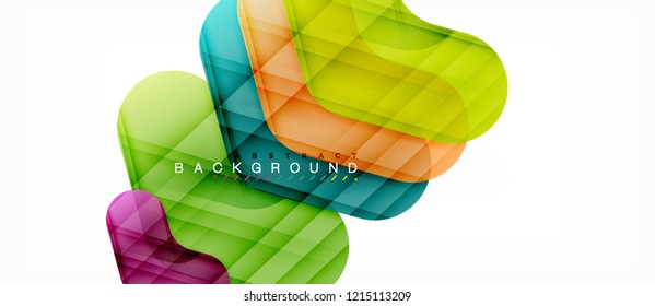 Colorful glossy arrows abstract background, clean modern geometric design