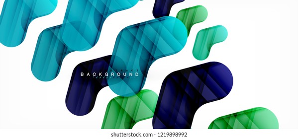 Colorful glossy arrows abstract background, clean modern geometric design